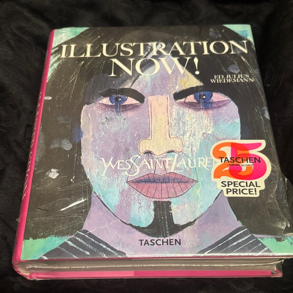 Taschen Illustration Now! Hardcover with Pink and Blue Accents. New, and sealed.